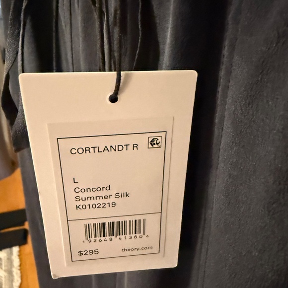 Theory Black Silk Pants | New with Tags | Size L | Style #K0102219 | Retail $295 - Picture 4 of 4